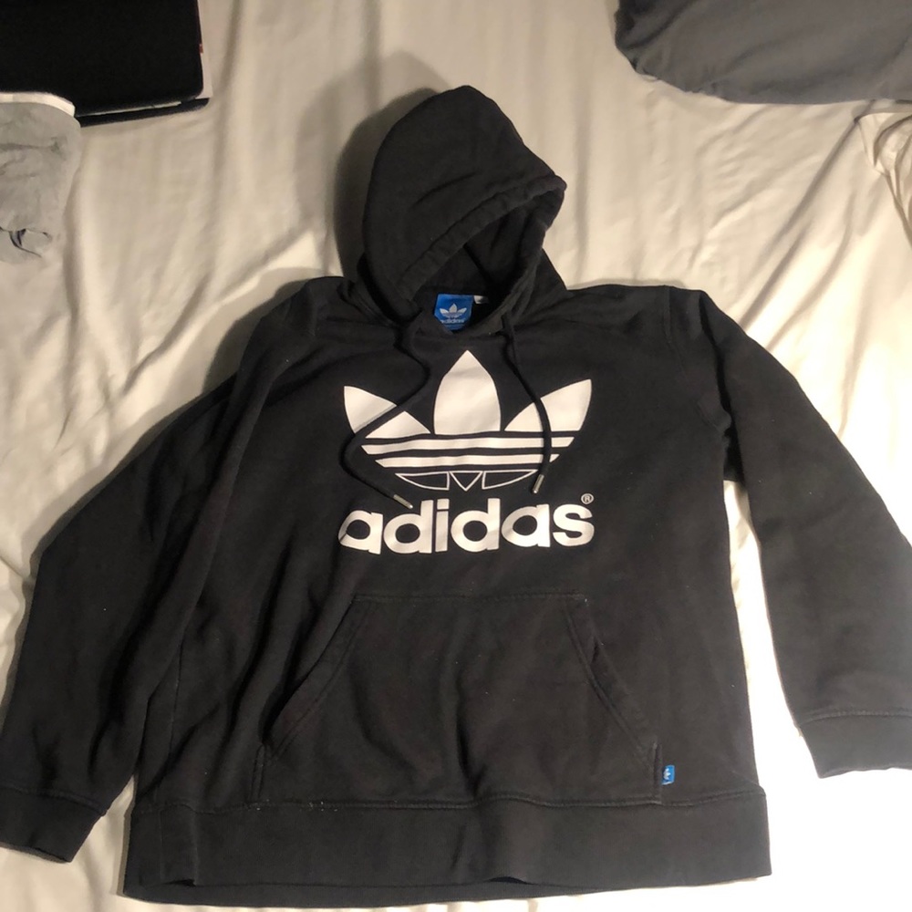 Unisex black Adidas Sweater Size XL